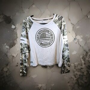 Colosseum " United We Stand" Camouflage Long Sleeve Top- Women's Size X-Large